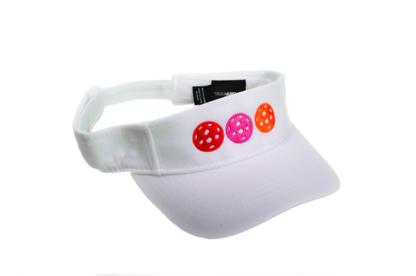 white visor with hot pb